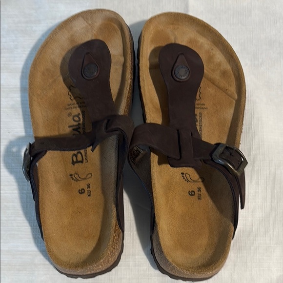Birkenstock Betula gizeh brown Leather Sandals - Picture 2 of 7
